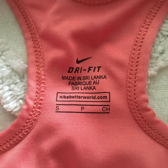 Peach/grey small Nike sports bra - Picture 4 of 7